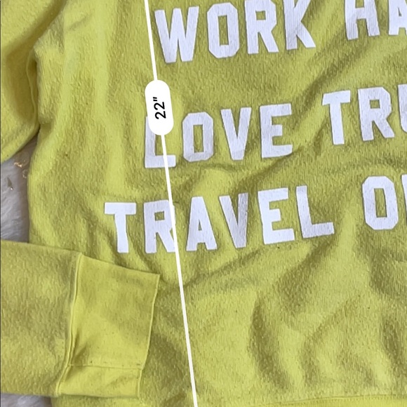 Wildfox Nevada Mantra Jumper Acid Yellow Long sleeve - Picture 5 of 5